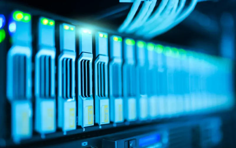 Web server hosting disk array.